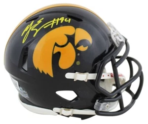 A.J. Epenesa Signed Iowa Hawkeyes Speed Mini Helmet (Beckett) Buffalo Bills D.E. - Picture 1 of 5