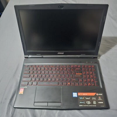 MSI Gaming Laptop GL63 15.6" Intel i5 8300H 2.30GHz 8GB RAM, 1TB GTX1050 - Image 1 of 4