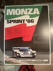 Monza Sprint ‘86 Porsche Poster Board *GREAT CONDITION* *AROUND 4 FEET X 2 FEET*