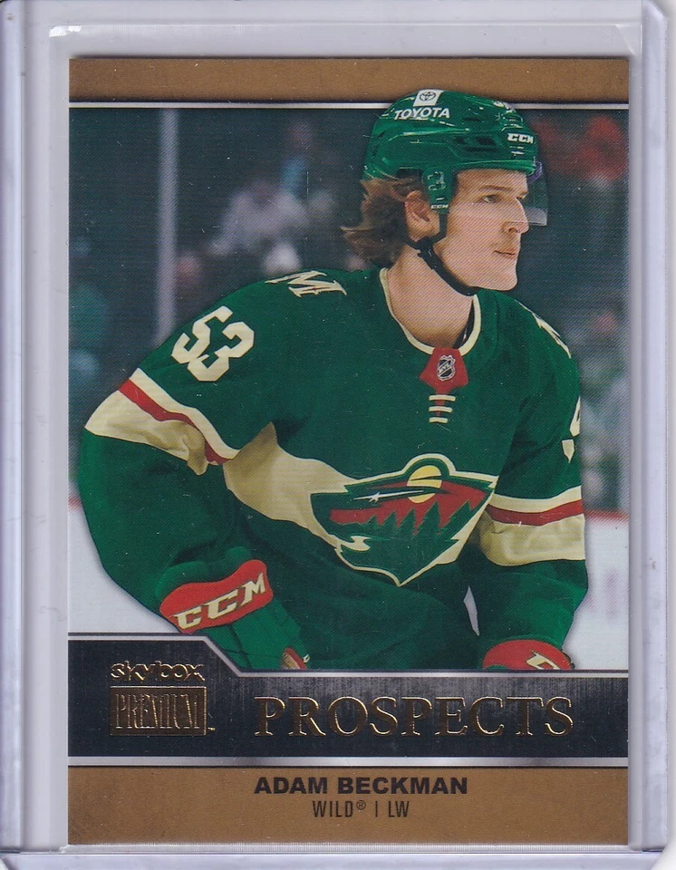 Adam Beckman, Minnesota Wild 2021-22 Metal Universe Premium Prospects #PP-24 - Image 1 of 2