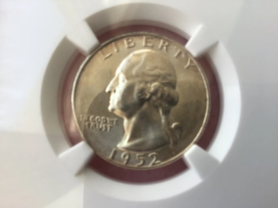 1952-S. Silver Washington Quarter NCG MS65 - Image 1 of 2