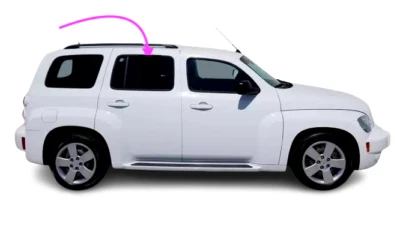 Fits 2006-2011 Chevrolet HHR 4D Hatchback Passenger Side Right Rear Door Glass - Image 1 of 4