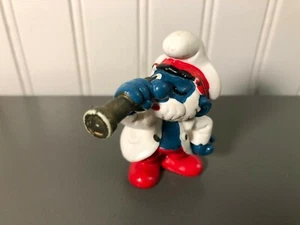  Vintage 1981 Schleich PEYO Smurf Captain - Picture 1 of 2