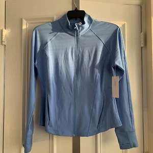 Yogalicious Lux Women’s Mellie Jacket Full Zip Blue Size XL ~ JY89017-W07 - Picture 1 of 7