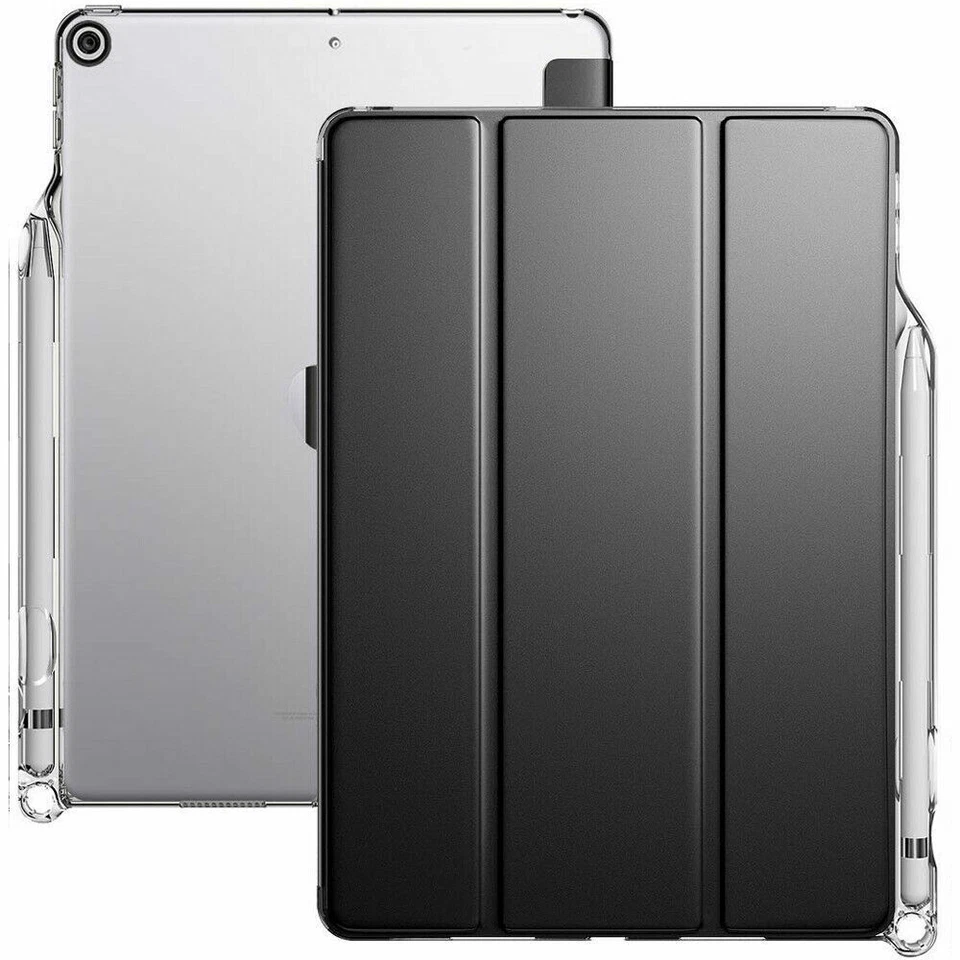 Poetic Case for iPad 10.2 2019 Tablet W/auto Wake/sleep Smart Cover Black
