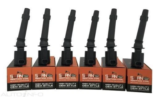 SWAN OEM IGNITION COIL 6 PACK suits FORD FALCON BA BF FORD TERRITORY SX SY 6 cyl - image 1 of 1