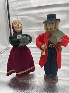 Santas workbench collection Christmas singing Carolers 12” Mr & Mrs - Picture 1 of 6