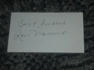 RON BLUMEN - SELTEN - KARTEIKARTE SIGNIERT.WELTMEISTERSCHAFT 1966  - Bild 1 von 1