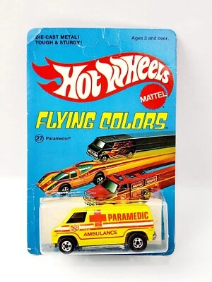 HOT WHEELS FLYING COLORS PARAMEDIC SUPER VAN BLACKWALL NEW VERY NICE LA156  - Image 1 of 4