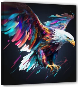 Adler im Flug art Pop Modern Bild Top Wandbild Aktuell Kunst UC2 - Picture 1 of 3