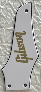 New-For Gibson Firebird Non-Reverse "Logo"Truss Rod Cover White Guitar Pickguard - Picture 1 of 5