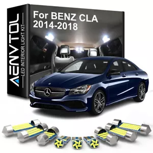 14PCS LED Interior Light Kit for Benz CLA Class 2014-2018 White LED Light Bulbs - Picture 1 of 14