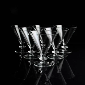 Hirschberg Cristal Disco Vino Set de 6 Vintage Mid Century Design - Imagen 1 de 7