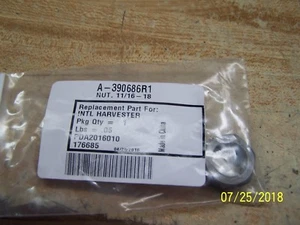 CASE/IH JAM NUT FITS HYDRO84HYDRO,385,484,485,584,585,595,684,685,695.A-390686R1 - Picture 1 of 1