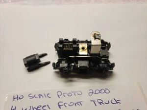 FRONT GEARED 4 WHEEL TRUCK ONLY Life-Like Proto 2000 HO SCALE EMD NO WORM GEARS - Picture 1 of 10