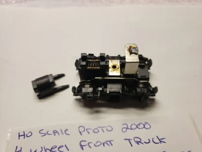 FRONT GEARED 4 WHEEL TRUCK ONLY Life-Like Proto 2000 HO SCALE EMD NO WORM GEARS  - Image 1 of 4