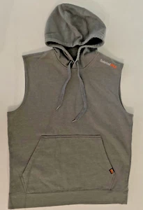 Timberland Pro Sleeveless Gray Hoodie Size Med NWOT - Picture 1 of 3