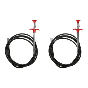 2Pcs Abfluss Entferner Reinigung Werkzeug Ablauf Biegsamen Rohr Bagger Werkzeug - Picture 1 of 15