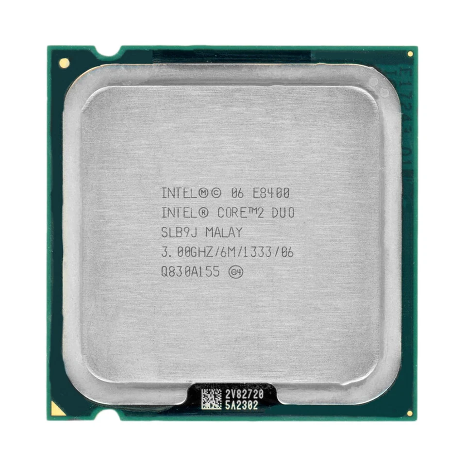 Intel Core 2 Duo E8400 3GHz SLB9J LGA775 - Image 1 of 2