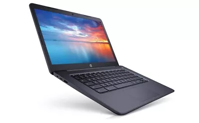 HP Chromebook 14" 180-Deg Hinge (32G, AMD A4-9120C WORKS Blue Or  Grey - Image 1 of 4