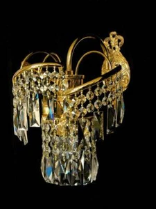 Crystall wall chandelier in silver or gold. Matching chandelier available - Picture 1 of 6