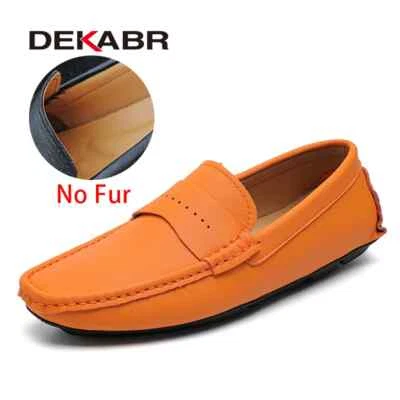 Soft Moccasins Loafers Men's Comfortable Casual Shoes Flats Driving Footwear - Image 1 of 4