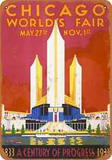 Metal Sign - 1933 Chicago World's Fair 2 -- Vintage Look