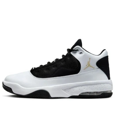 Men Nike Air Jordan Max Aura 2 Basketball Shoes White Black Gold CK6636 107 - Image 1 of 4