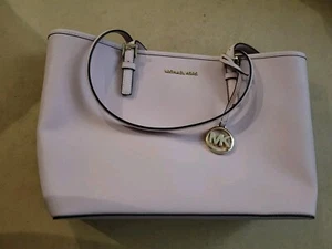 Michael Kors Jet Set Large Leather Travel Tote Bag Handbag PINK - Picture 1 of 3