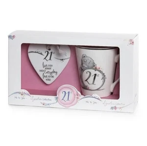 MUG PLAQUE ME TO YOU BEAR 21ST GIFT BOX BIRTHDAY DRINKWARE CERAMIC OFFICIAL NEW - Picture 1 of 1