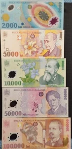 ROMANIA LOT 6 PCS 2000 YEARS - Picture 1 of 9