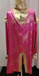 Mens Pink & Gold Chinese Tunic New Year Costume Pantomime XXL Plus Size Oriental - Picture 1 of 6