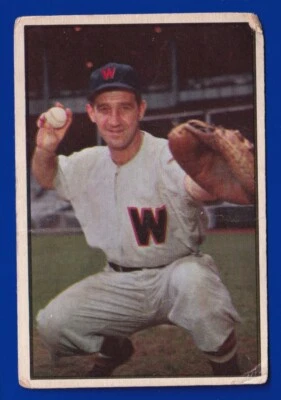 MICKEY GRASSO senators 1953 BOWMAN COLOR #77  - Image 1 of 2