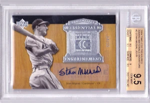 Stan Musial 2005 Upper Deck Hall of Fame AUTOGRAPH /15 BGS 9.5 💎 ERROR LABEL - Picture 1 of 1