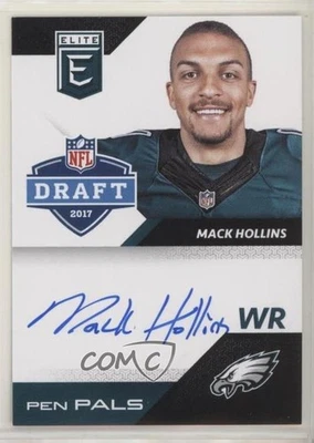 2017 Donruss Elite Pen Pals Blue Ink Mack Hollins #PP-MH Rookie Auto RC - Image 1 of 2
