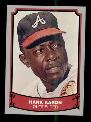 Pacific Baseball Legends 1988 #1 Hank Aaron Atlanta Braves Foto 1 de 2