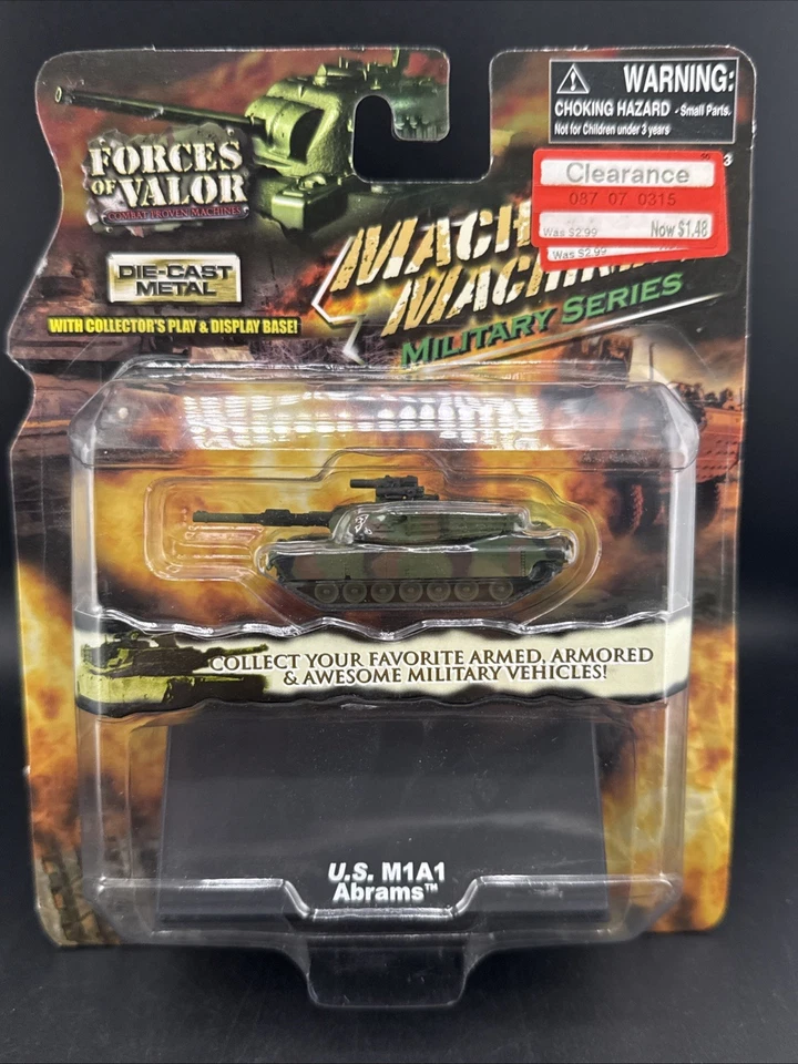2006 Forces of Valor Macho Machines US M1A1 ABRAMS super camo very nice tank - Image 1 of 4
