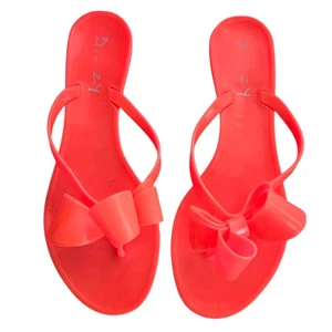 Dizzy Bow Couture Jelly Zehentrenner Flip Flops Neon Pink 8,5 - Bild 1 von 9