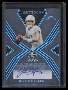 2022 Limited Limited Ink Sapphire Spotlight 26 Justin Herbert Auto 1/1 - Picture 1 of 2