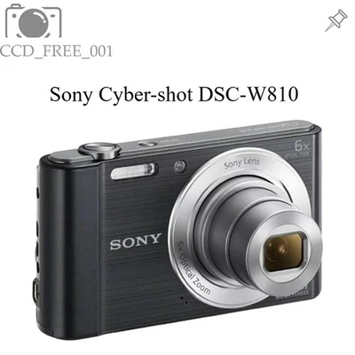 Sony Cyber-shot DSC-W810 20.1MP 6X Compact Digital Camera Black 85% - 90% New - Image 1 of 4