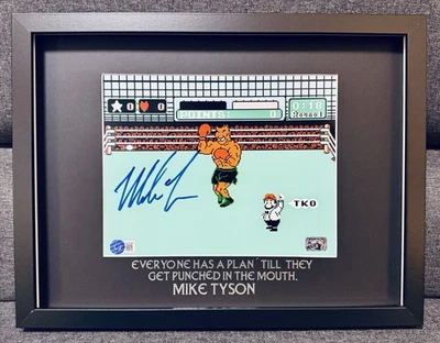 Mike Tyson signiertes TKO Bild / 30x40 Frame/ Beckett + Fiterman Sports / Boxen - Bild 1 von 4