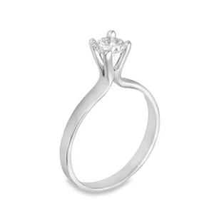 18ct Gold 0.54ct Diamond Solitaire Engagement Ring - Size N - Picture 1 of 5