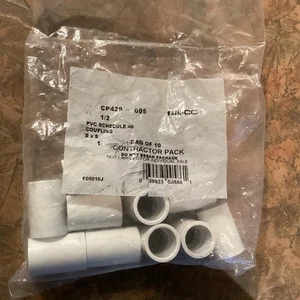 Neu im Karton 1/2 Zoll PVC-Kupplung CP429-005, Bauunternehmer 10er-Packung - Bild 1 von 2