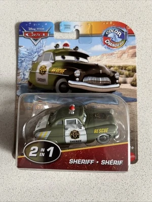 Auto Cars Sheriff - Disney pixar - Cambia Colore 2 In 1 Version Cars Rescue 2025 - Immagine 1 di 4