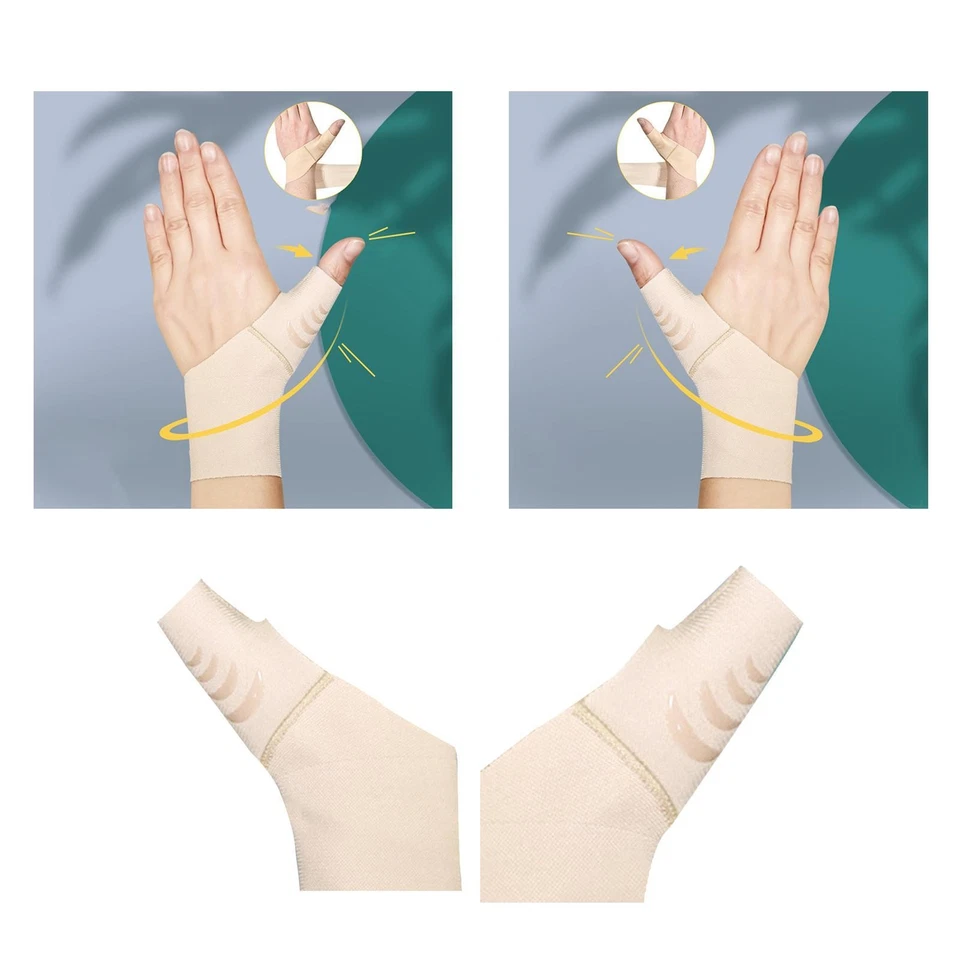 Single Thumb Sleeve Breathable Support Brace Removable Adjustable Stabiliser - image 1 of 1