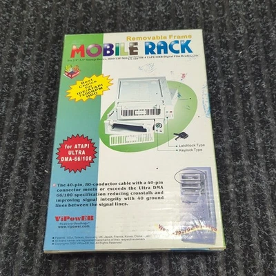 Mobile Rack Frame For IDE/ATAPI-7200 RPM-HDD NOS Hot Swap Locking With Key - Image 1 of 4