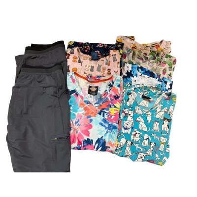 Mujer Exfoliantes Paquete 7 Camisas Manga Corta 2 Pares Pantalones Talla Pequeña Foto 1 de 4