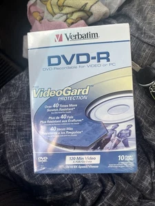 Verbatim DVD-R 120 Minute Dvd 10 Pack Sealed - Afbeelding 1 van 1