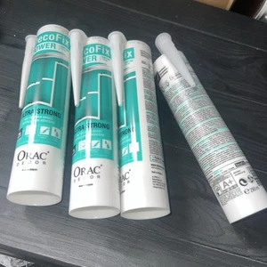 4 X Deco Fix Power Orać Decor 290 Ml Ultra Strong Exp 05/25 White - Bild 1 von 4