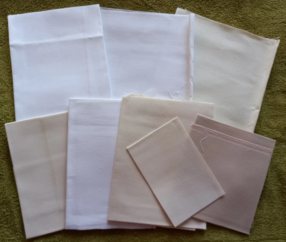 JOB LOT OF MIXED FABRIC FOR HARDANGER - ASSORTED COLOURS & SIZES x 8 PIECES - Image 1 of 1